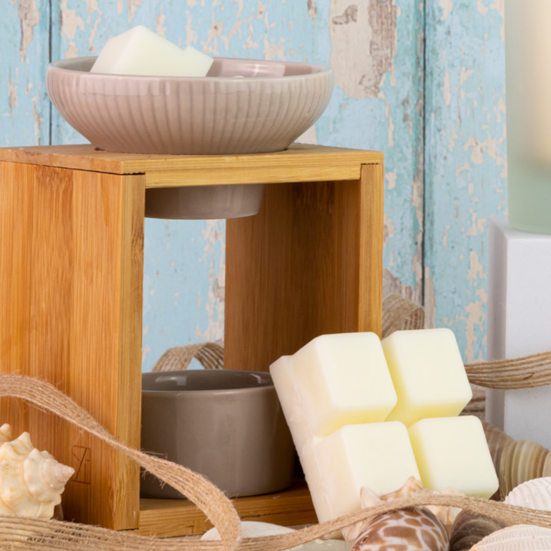 wax melt and bamboo burner