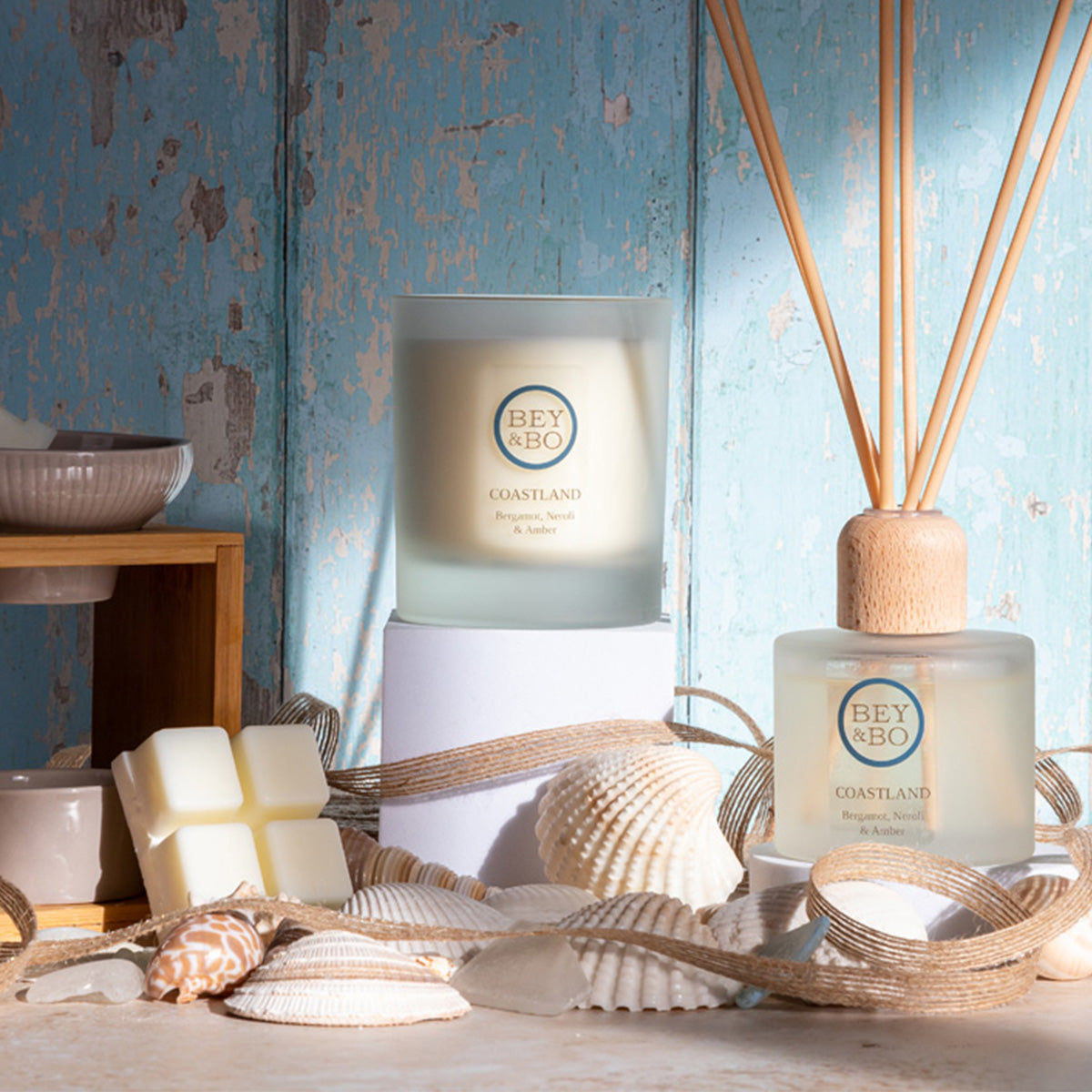 Bergamot, Neroli & Amber Reed Diffuser: Coastland