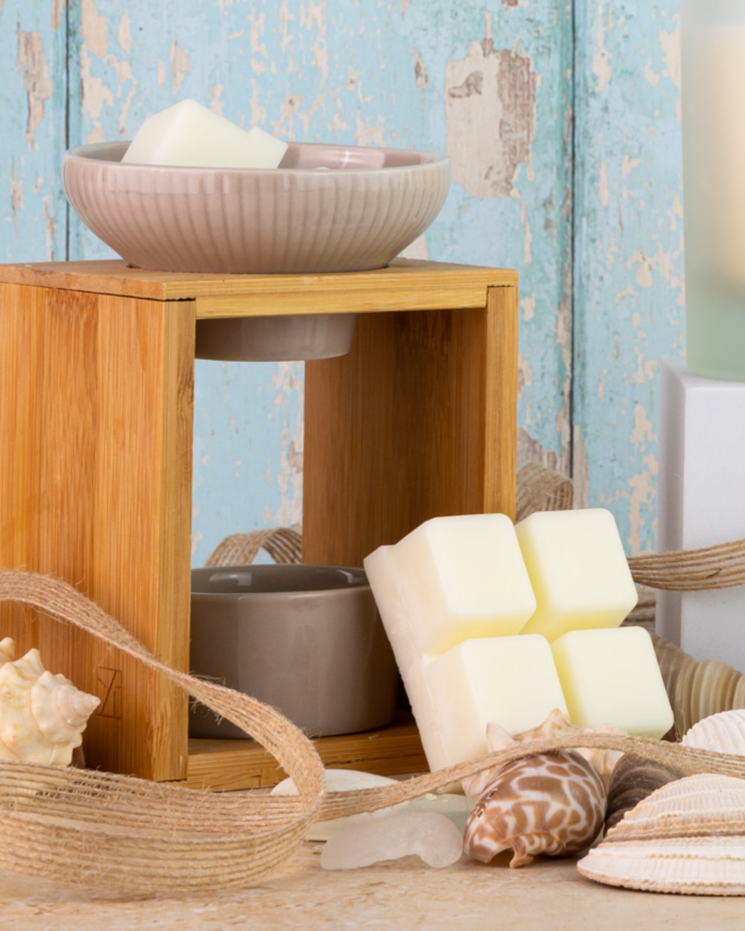 Bamboo and Ceramic Wax Melt Burner