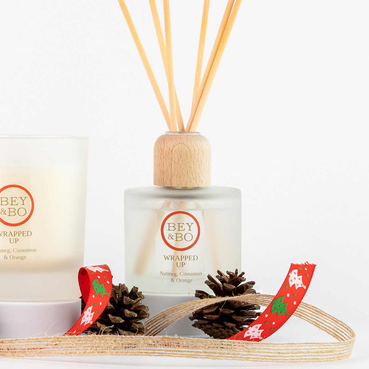 Nutmeg, Cinnamon & Orange Reed Diffuser: Wrapped Up