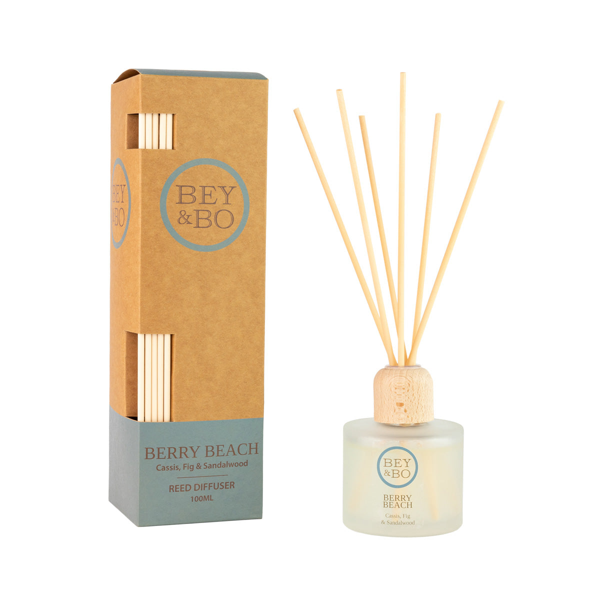 Eco-Conscious Berry Beach Reed Diffuser